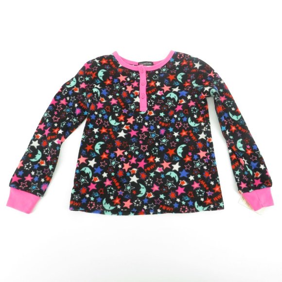 Cuddl Duds Girls 3-Piece Pajama Set Star & Moon Print Size 4/5 NWT $36 - Picture 2 of 5
